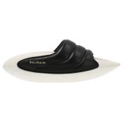 Stijlvolle Slide Sandalen voor Vrouwen Balmain , Black , Heren