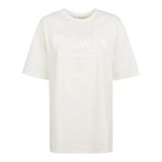 Klassiek T-Shirt Alexander McQueen , Beige , Dames