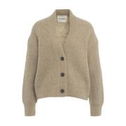 Beige Gebreide Kleding Aw24 Handwas Closed , Beige , Dames