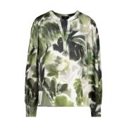 Lange Mouw Blouse 808251 Monari , Green , Dames