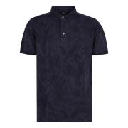 Katoenen Polo Shirt met Paisley Motief Etro , Blue , Heren