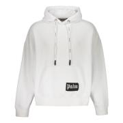 Hoodie met steenversiering Palm Angels , White , Heren