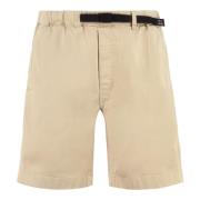 Verstelbare katoenen shorts Woolrich , Beige , Heren