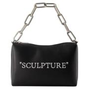 Leather shoulder-bags Off White , Black , Dames