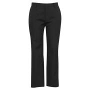 Pre-owned Wool bottoms Yves Saint Laurent Vintage , Black , Dames