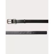 Mini VLogo Leren Riem Valentino Garavani , Black , Heren