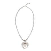 Kristal Hart Hanger Ketting Vetements , Gray , Heren