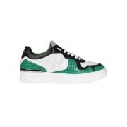 Krokoprint Lage Sneakers Philipp Plein , Green , Heren