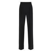 Wollen broek met omslag Andamane , Black , Dames