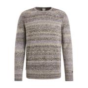 Spacedye Crewneck Pullover Cast Iron , Blue , Heren