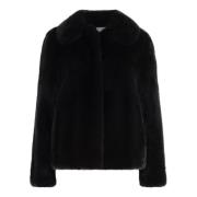 Luxe Mink Bontjas Yves Salomon , Black , Dames