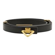 Metallic Point Lock Riem Bottega Veneta , Brown , Dames