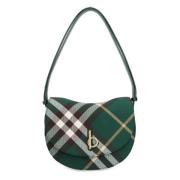 Rocking Horse Check Crossbody Tas Burberry , Green , Dames