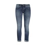 Oprolbare Enkel Jeans Dondup , Blue , Heren