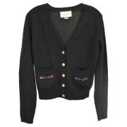 Pre-owned Cashmere outerwear Gucci Vintage , Black , Dames