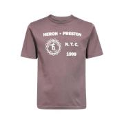 Katoenen T-shirt met Prints Heron Preston , Brown , Heren