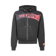 Gedrukte katoenen hoodie Heron Preston , Black , Heren