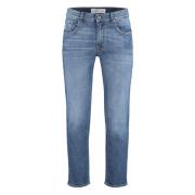 Slim Fit Jeans met Metalen Details Department Five , Blue , Heren