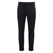 Gaubert Wol Katoenen Broek Dondup , Black , Heren