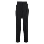 Getailleerde wollen blend broek Acne Studios , Black , Dames