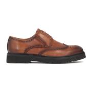 Bruine Brogue Derby Schoenen Heren Elegant Kazar , Brown , Heren