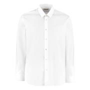 Katoenen Poplin Overhemd Saint Laurent , White , Heren