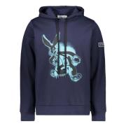 Maxi Print Hoodie Iceberg , Blue , Heren