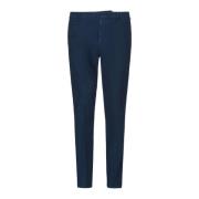 Gaubert Navy Chino Broek Dondup , Blue , Heren