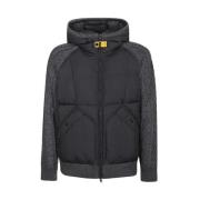 Gewatteerde jas met kabelgebreide mouwen Parajumpers , Gray , Heren