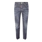 Blauwe Skinny Jeans Verhoog Stijl Dsquared2 , Blue , Heren