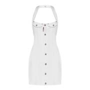 Elegante Zwarte Jurk voor Vrouwen Dsquared2 , White , Dames