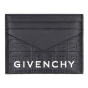 G Cut Leren Kaarthouder Givenchy , Black , Dames