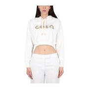 Klassieke Hoodie voor Dagelijks Comfort Casablanca , White , Dames