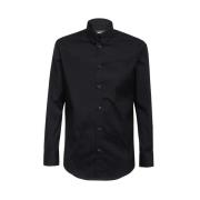 Katoenen Shirt Ronde Zoom Casual Stijl Dsquared2 , Black , Heren