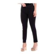 Zwarte Jeans 5-Pocket Broek Emporio Armani , Black , Dames