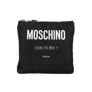 Logo Schoudertas Moschino , Black , Heren