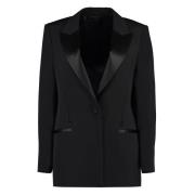 Wollen blazer met peak lapel Givenchy , Black , Dames