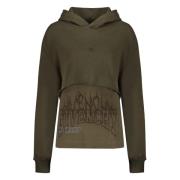 Geborduurde Katoenen Hoodie Givenchy , Green , Dames