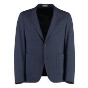 Klassieke Reverskraag Jas Hugo Boss , Blue , Heren