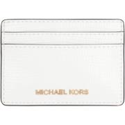 Croco-Print Lederen Kaarthouder Michael Kors , White , Dames