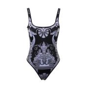 Gedrukt badpak Versace , Black , Dames