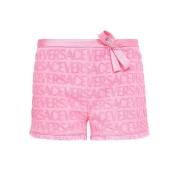 Terry Cloth Beach Cover-Up Shorts Versace , Pink , Dames