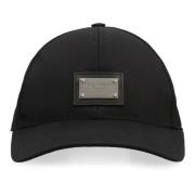 Verstelbare Logo Baseballpet Dolce & Gabbana , Black , Heren