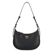 Love Birds Leren Mini Tas Pinko , Black , Dames