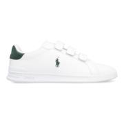 Lage Leren Sneakers Ralph Lauren , White , Dames