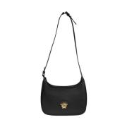 Crossbody Tas van Kalfsleer Versace , Black , Dames