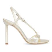 Hoge Leren Sandalen Salvatore Ferragamo , Yellow , Dames