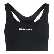 Elastische Sport BH Top Jil Sander , Black , Dames