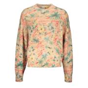 Gebreide Crew-Neck Trui Palm Angels , Multicolor , Heren