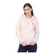 Dames Hooded Rits Sweater Oaxaca Jott , Pink , Dames